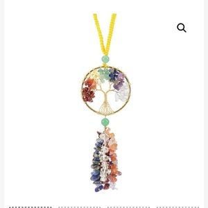 Healing Crystal Decor Tree of Life Car Hanging